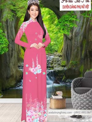 Vải áo dài hoa 3D thiết kế 2020 AD T7492 50 1590383803 514 vai ao dai vai ao dai dep ad