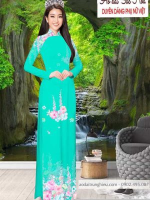 Vải áo dài hoa 3D thiết kế 2020 AD T7492 47 1590383803 695 vai ao dai vai ao dai dep ad