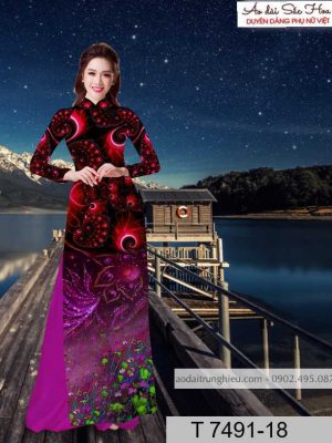 Vải áo dài hoa 3D kiểu mới AD T7491 25 1590383927 855 vai ao dai vai ao dai dep ad