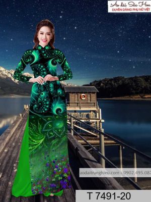 Vải áo dài hoa 3D kiểu mới AD T7491 30 1590383928 868 vai ao dai vai ao dai dep ad