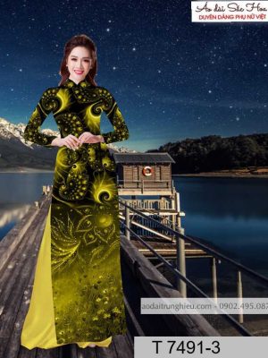 Vải áo dài hoa 3D kiểu mới AD T7491 34 1590383929 832 vai ao dai vai ao dai dep ad