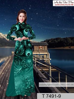Vải áo dài hoa 3D kiểu mới AD T7491 40 1590383930 136 vai ao dai vai ao dai dep ad