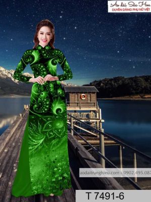 Vải áo dài hoa 3D kiểu mới AD T7491 43 1590383930 247 vai ao dai vai ao dai dep ad