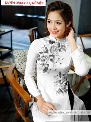 Vải áo dài hoa hồng mới ra AD T7687 11 1590384040 379 vai ao dai vai ao dai dep ad