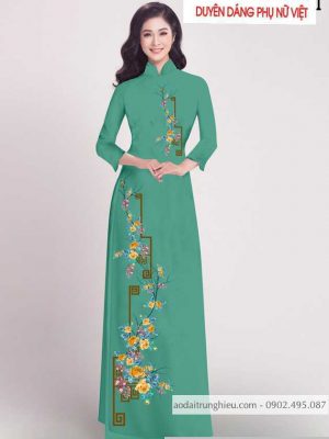 Vải áo dài hoa hồng kiểu mới AD T256 29 1590384285 368 vai ao dai vai ao dai dep ad