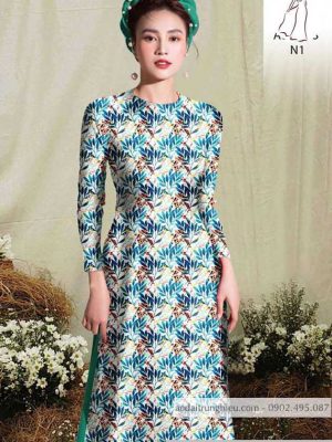 Vải áo dài hoa đều kiểu mới AD H10536 35 1590384530 486 vai ao dai vai ao dai dep ad