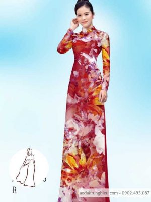 Vải áo dài hoa 3D thiết kế 2020 AD H14406 21 1590460802 186 vai ao dai vai ao dai dep ad