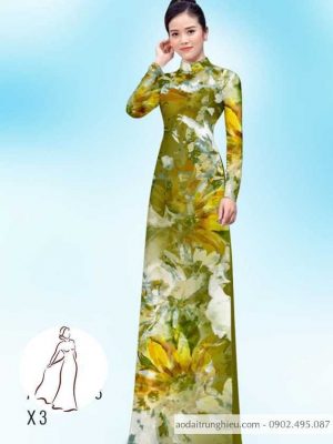 Vải áo dài hoa 3D thiết kế 2020 AD H14406 23 1590460802 308 vai ao dai vai ao dai dep ad