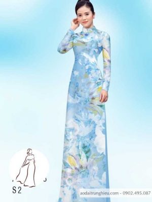 Vải áo dài hoa 3D thiết kế 2020 AD H14406 22 1590460802 707 vai ao dai vai ao dai dep ad