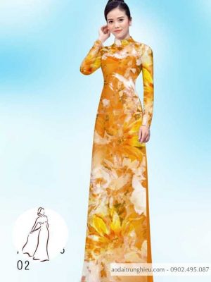 Vải áo dài hoa 3D thiết kế 2020 AD H14406 26 1590460803 361 vai ao dai vai ao dai dep ad