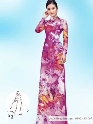 Vải áo dài hoa 3D thiết kế 2020 AD H14406 31 1590460804 717 vai ao dai vai ao dai dep ad