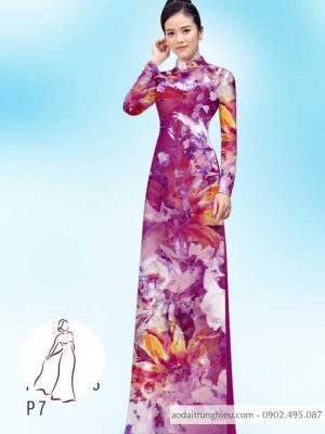 Vải áo dài hoa 3D thiết kế 2020 AD H14406 36 1590460805 171 vai ao dai vai ao dai dep ad