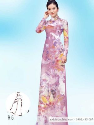 Vải áo dài hoa 3D thiết kế 2020 AD H14406 32 1590460805 22 vai ao dai vai ao dai dep ad