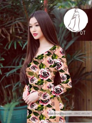 Vải áo dài hoa hồng đều kiểu mới AD H14491 26 1590461286 138 vai ao dai vai ao dai dep ad