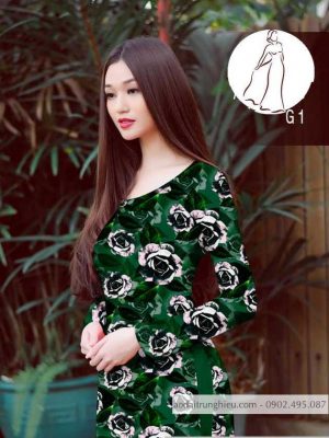 Vải áo dài hoa hồng đều kiểu mới AD H14491 31 1590461287 186 vai ao dai vai ao dai dep ad