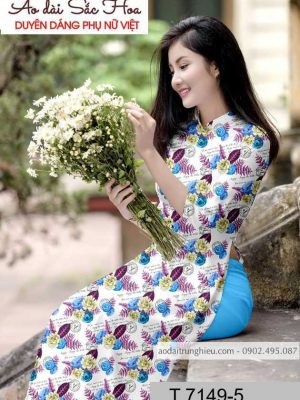 Vải áo dài hoa hồng đều thiết kế 2020 AD T7149 14 1590461883 765 vai ao dai vai ao dai dep ad