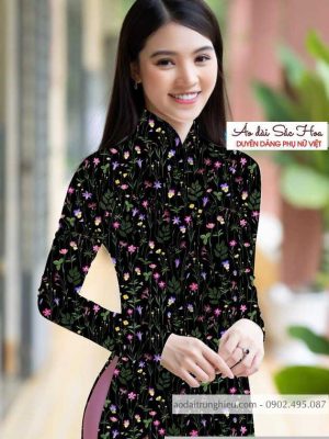 Vải áo dài hoa đều kiểu mới AD T7503 18 1590462121 888 vai ao dai vai ao dai dep ad