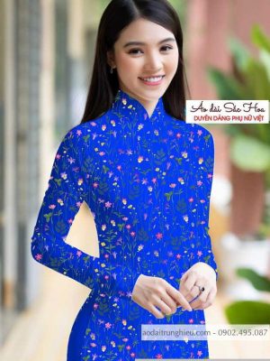 Vải áo dài hoa đều kiểu mới AD T7503 25 1590462122 398 vai ao dai vai ao dai dep ad