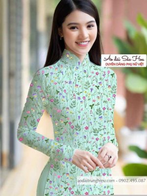 Vải áo dài hoa đều kiểu mới AD T7503 21 1590462122 433 vai ao dai vai ao dai dep ad