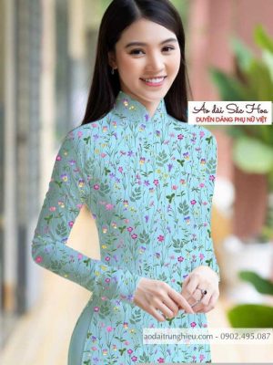 Vải áo dài hoa đều kiểu mới AD T7503 24 1590462122 558 vai ao dai vai ao dai dep ad
