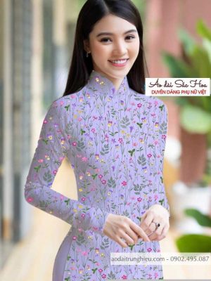 Vải áo dài hoa đều kiểu mới AD T7503 28 1590462123 386 vai ao dai vai ao dai dep ad