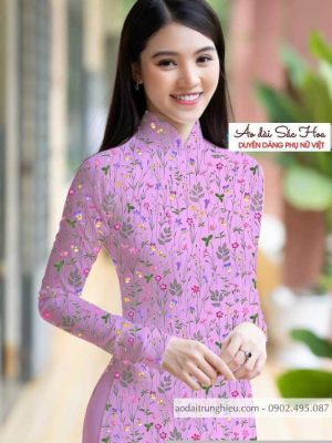 Vải áo dài hoa đều kiểu mới AD T7503 27 1590462123 417 vai ao dai vai ao dai dep ad