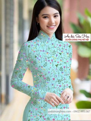 Vải áo dài hoa đều kiểu mới AD T7503 29 1590462123 739 vai ao dai vai ao dai dep ad