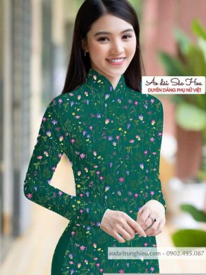 Vải áo dài hoa đều kiểu mới AD T7503 26 1590462123 77 vai ao dai vai ao dai dep ad