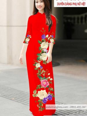 Vải áo dài hoa hồng thiết kế 2020 AD T7183 28 1590462481 860 vai ao dai vai ao dai dep ad