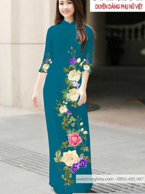 Vải áo dài hoa hồng thiết kế 2020 AD T7183 34 1590462482 655 vai ao dai vai ao dai dep ad