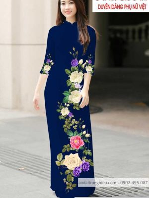 Vải áo dài hoa hồng thiết kế 2020 AD T7183 44 1590462484 660 vai ao dai vai ao dai dep ad