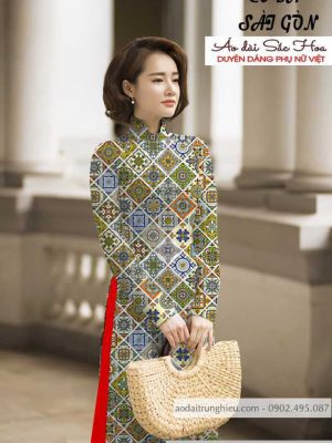 Vải áo dài hoa văn vuông mới ra AD C2878 20 1590462721 337 vai ao dai vai ao dai dep ad