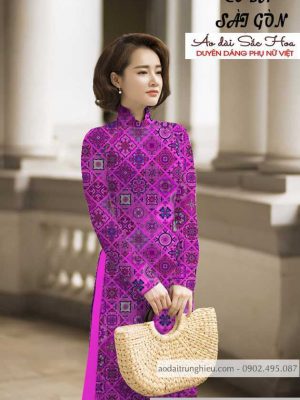 Vải áo dài hoa văn vuông mới ra AD C2878 21 1590462721 741 vai ao dai vai ao dai dep ad
