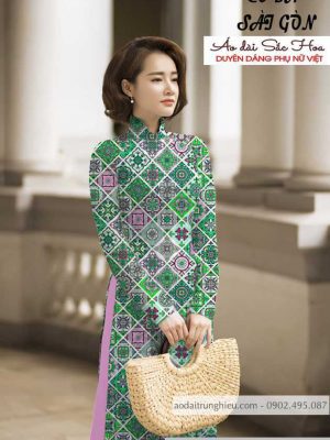 Vải áo dài hoa văn vuông mới ra AD C2878 29 1590462722 239 vai ao dai vai ao dai dep ad