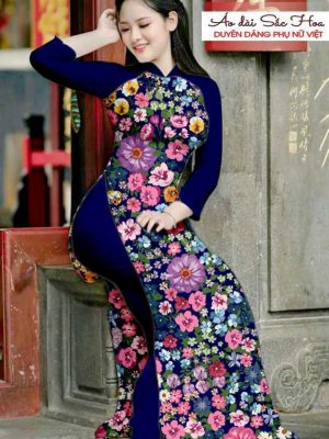 Vải áo dài hoa đều thiết kế 2020 AD T7510 37 1590550905 167 vai ao dai vai ao dai dep ad