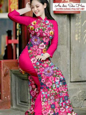 Vải áo dài hoa đều thiết kế 2020 AD T7510 47 1590550908 95 vai ao dai vai ao dai dep ad