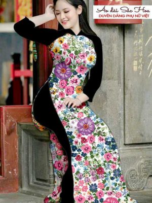 Vải áo dài hoa đều thiết kế 2020 AD T7510 53 1590550909 351 vai ao dai vai ao dai dep ad