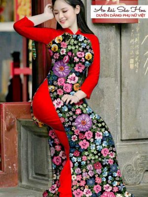 Vải áo dài hoa đều thiết kế 2020 AD T7510 55 1590550909 599 vai ao dai vai ao dai dep ad