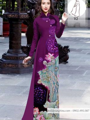 Vải áo dài hoa sen thiết kế 2020 AD H10381 20 1590551513 120 vai ao dai vai ao dai dep ad
