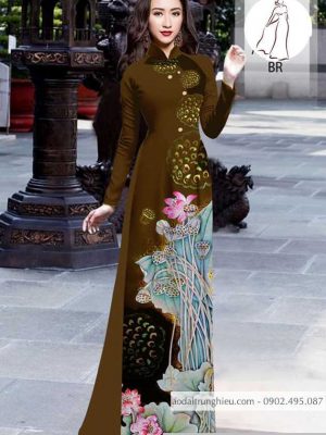 Vải áo dài hoa sen thiết kế 2020 AD H10381 23 1590551514 734 vai ao dai vai ao dai dep ad