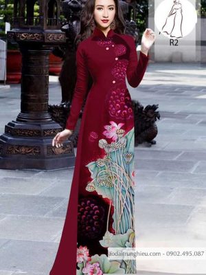Vải áo dài hoa sen thiết kế 2020 AD H10381 31 1590551515 582 vai ao dai vai ao dai dep ad