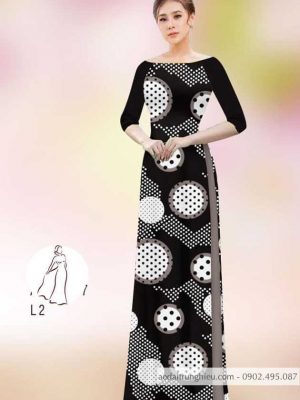Vải áo dài chấm bi mới ra AD H14487 34 1590551629 179 vai ao dai vai ao dai dep ad