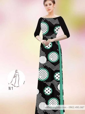 Vải áo dài chấm bi mới ra AD H14487 36 1590551629 319 vai ao dai vai ao dai dep ad