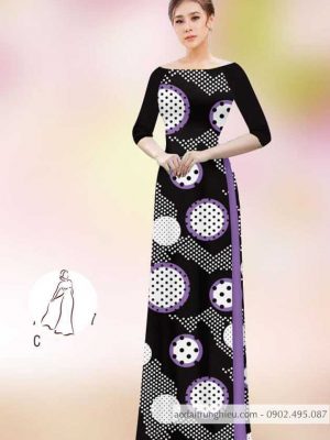Vải áo dài chấm bi mới ra AD H14487 35 1590551629 975 vai ao dai vai ao dai dep ad