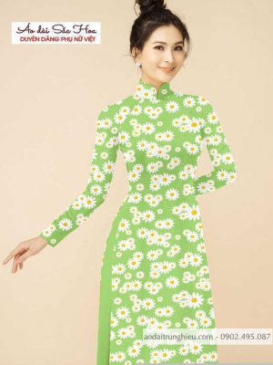 Vải áo dài hoa cúc đều thiết kế 2020 AD T7159 21 1590552104 524 vai ao dai vai ao dai dep ad