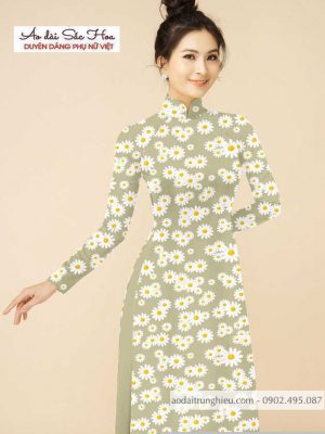 Vải áo dài hoa cúc đều thiết kế 2020 AD T7159 26 1590552104 824 vai ao dai vai ao dai dep ad
