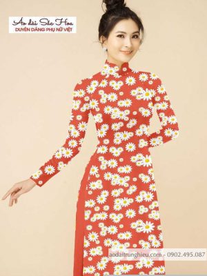 Vải áo dài hoa cúc đều thiết kế 2020 AD T7159 29 1590552105 301 vai ao dai vai ao dai dep ad