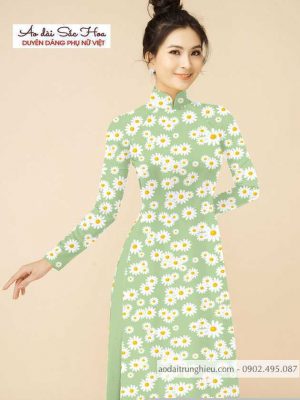 Vải áo dài hoa cúc đều thiết kế 2020 AD T7159 31 1590552105 63 vai ao dai vai ao dai dep ad