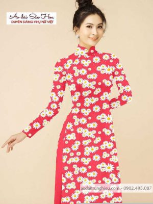 Vải áo dài hoa cúc đều thiết kế 2020 AD T7159 27 1590552105 981 vai ao dai vai ao dai dep ad