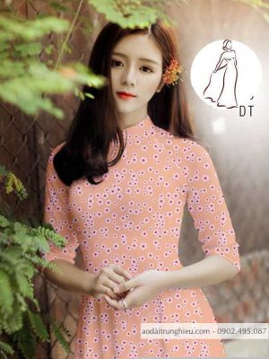 Vải áo dài hoa nhí kiểu mới AD H14503 23 1590552465 264 vai ao dai vai ao dai dep ad